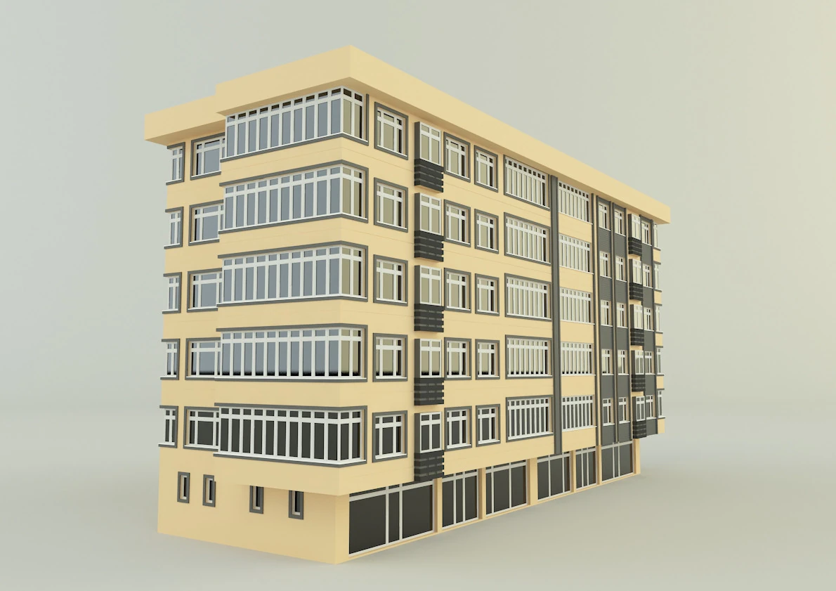 Building 658 3D Model .c4d .max .obj .3ds .fbx .stl .blend 