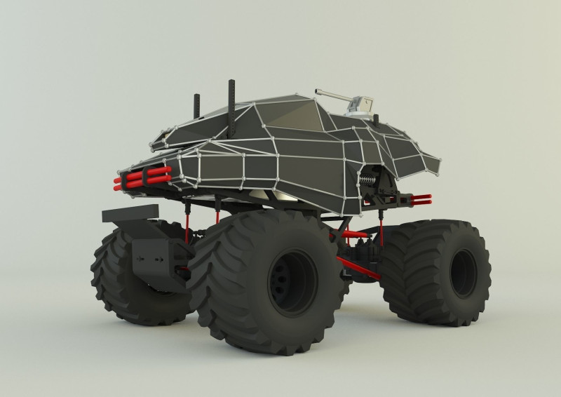 Monster trucks 2 3D मॉडल .c4d .max .obj .3ds .fbx .stl .blend