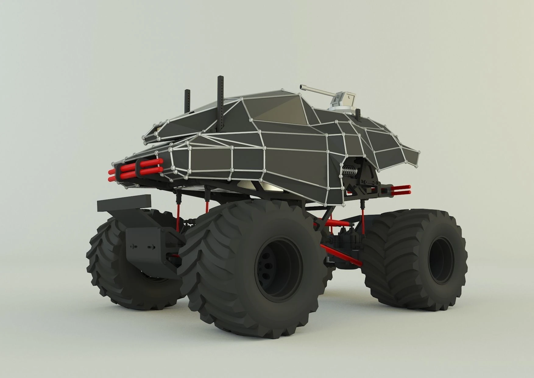 Monster trucks 2 3D Model .c4d .max .obj .3ds .fbx .stl .blend 