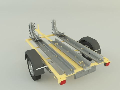 Motorcycle trailer Modelo 3D