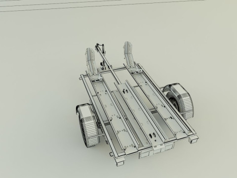 Motorcycle trailer Modelo 3D