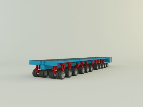 Multi axle hydraulic vehicle 3D Model