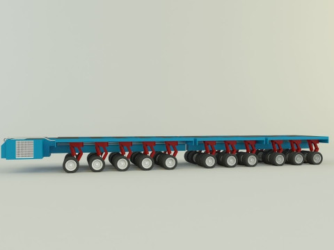 Multi axle hydraulic vehicle 3D Model