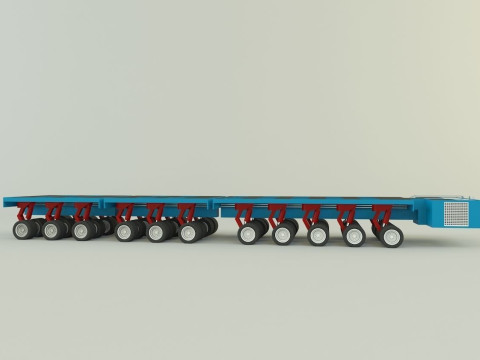 Multi axle hydraulic vehicle 3D Model