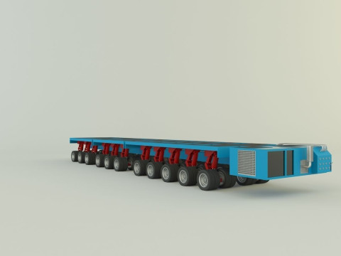 Multi axle hydraulic vehicle 3D Model