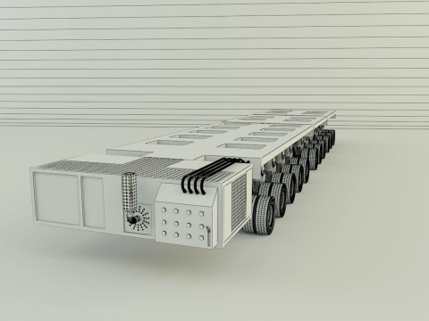 Multi axle hydraulic vehicle 3D Model