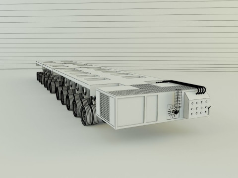 Multi axle hydraulic vehicle 3D Model