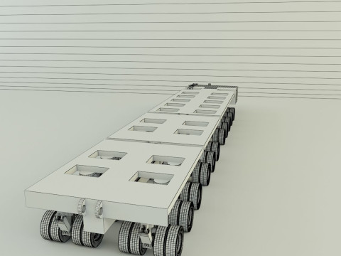 Multi axle hydraulic vehicle 3D Model