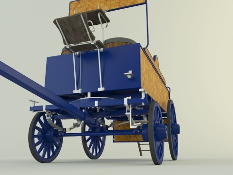 Old carriage 3d Modèle 3D