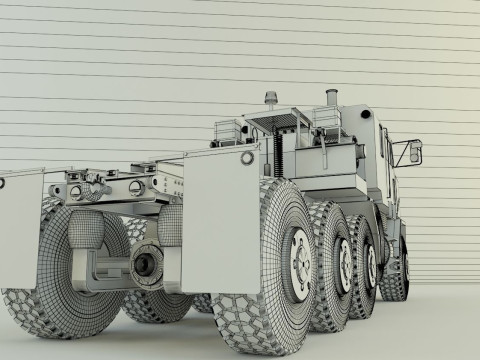 OSHKOSH M1070 military vehicle Modello 3D