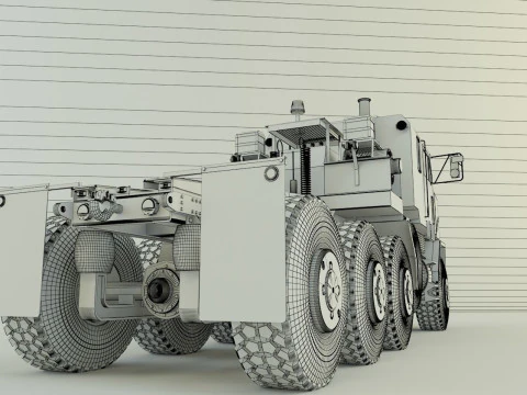 OSHKOSH M1070 military vehicle 3D Model