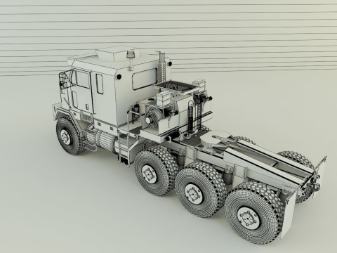 OSHKOSH M1070 military vehicle Modello 3D