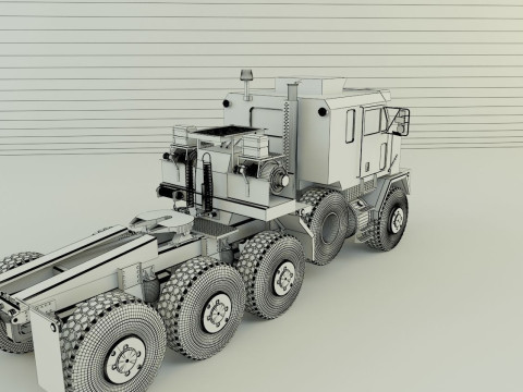 OSHKOSH M1070 military vehicle Modello 3D