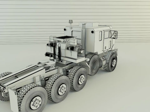 OSHKOSH M1070 military vehicle 3D Model