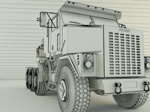 OSHKOSH M1070 military vehicle Modello 3D