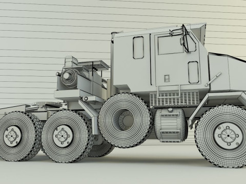 OSHKOSH M1070 military vehicle Modello 3D
