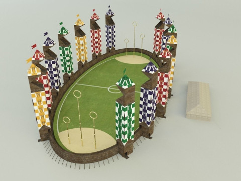 Quidditch stadium 3D Model
