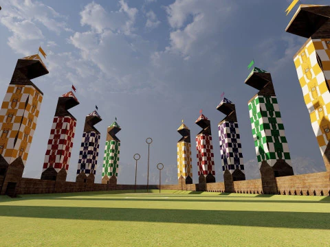 Quidditch stadium 3D Model