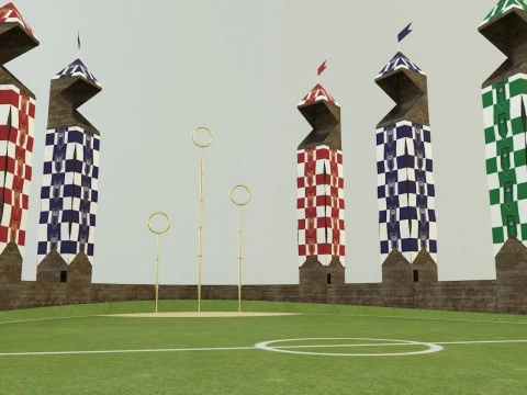 Quidditch stadium 3D Model
