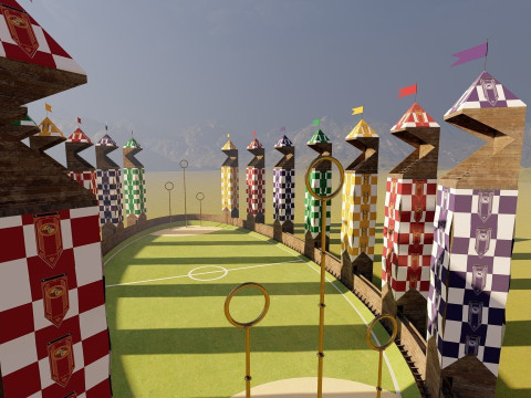 Quidditch stadium Modèle 3D