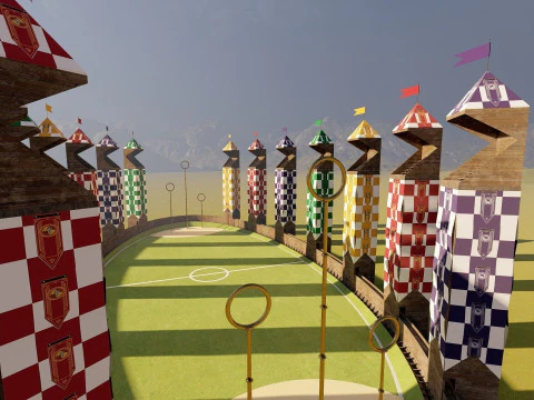 Quidditch stadium 3D Model
