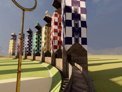 Quidditch stadium 3D Model
