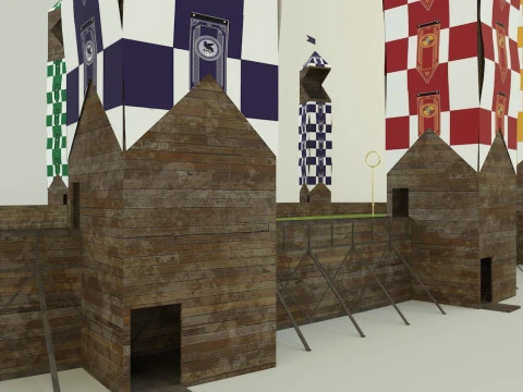 Quidditch stadium 3D Model