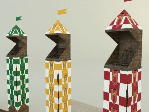 Quidditch stadium 3D Model