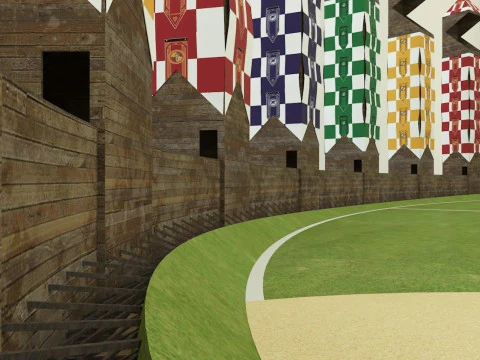 Quidditch stadium 3D Model