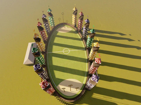 Quidditch stadium 3D Model