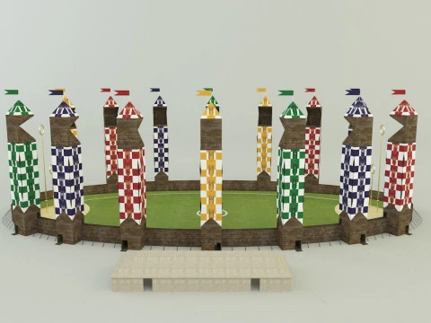 Quidditch stadium 3D Model