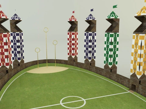 Quidditch stadium 3D Model
