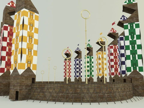 Quidditch stadium 3D Model