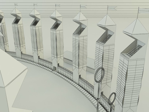 Quidditch stadium Modèle 3D