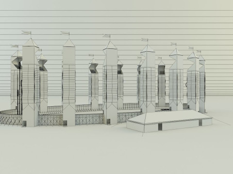 Quidditch stadium Modèle 3D