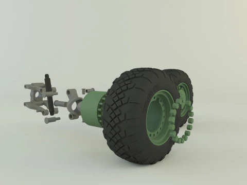 Ruota della difesa russa Modello 3D