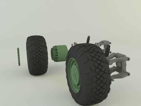 Russian Defense wheel 3D 模型