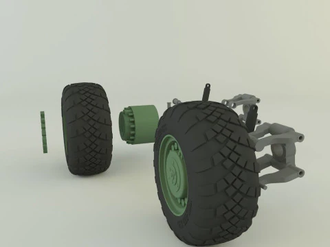Russian Defense wheel 3D Model
