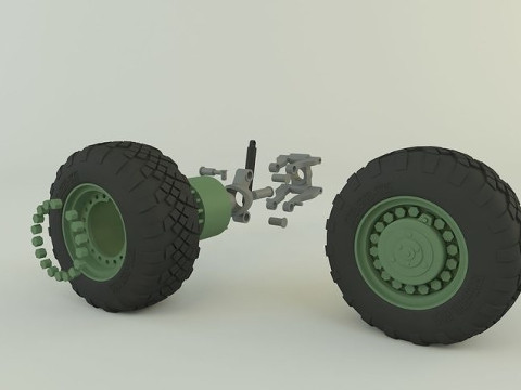 Russian Defense wheel 3D 模型