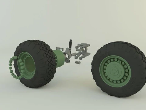 Russian Defense wheel 3D Model