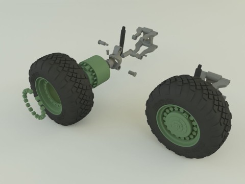 Russian Defense wheel 3D 模型
