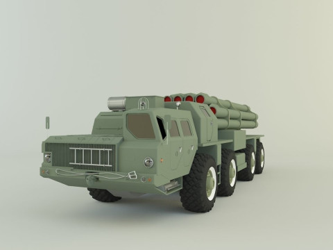 RZSO Smerch Russian Defense 3D Модель
