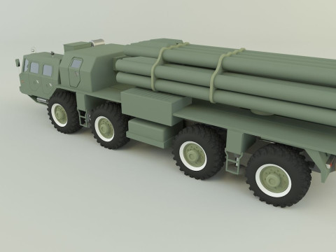 RZSO Smerch Russian Defense 3D Модель