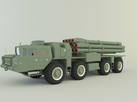 RZSO Smerch Russian Defense 3D Модель