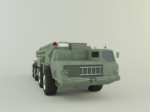 RZSO Smerch Russian Defense 3D Модель