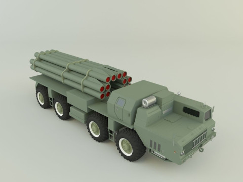 RZSO Smerch Russian Defense 3D Модель