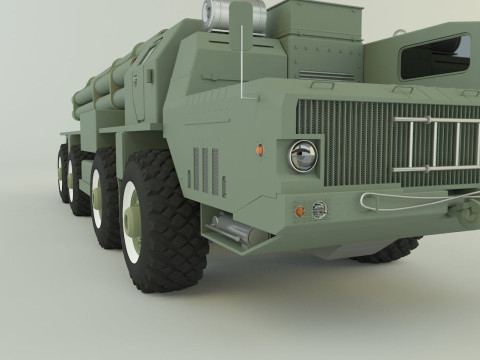 RZSO Smerch Russian Defense 3D Модель
