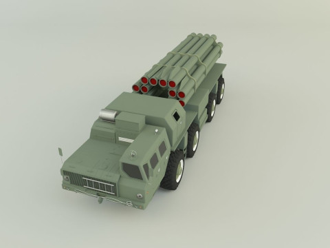 RZSO Smerch Russian Defense 3D Модель