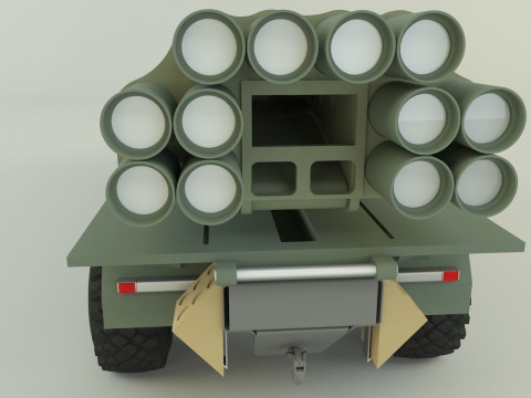 RZSO Smerch Russian Defense 3D Модель