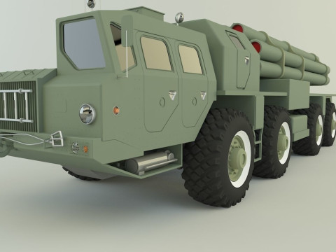 RZSO Smerch Russian Defense 3D Модель